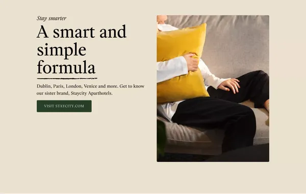 Wilde Aparthotels - Apartment freedom, Hotel comforts - Landing design inspiration