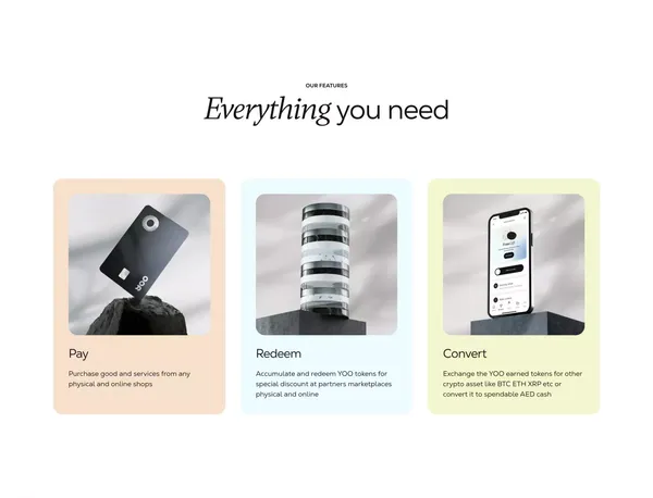 YOO - The next generation Loyalty and  Rewards - Landing design inspiration
