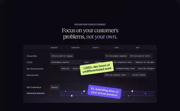 Coherence — The First Developer Experience Platform - Landing design inspiration