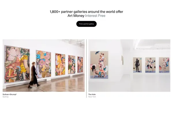 Art Money - Landing design inspiration