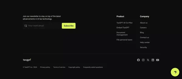 Your AI Tax Assistant | TaxGPT - Landing design inspiration