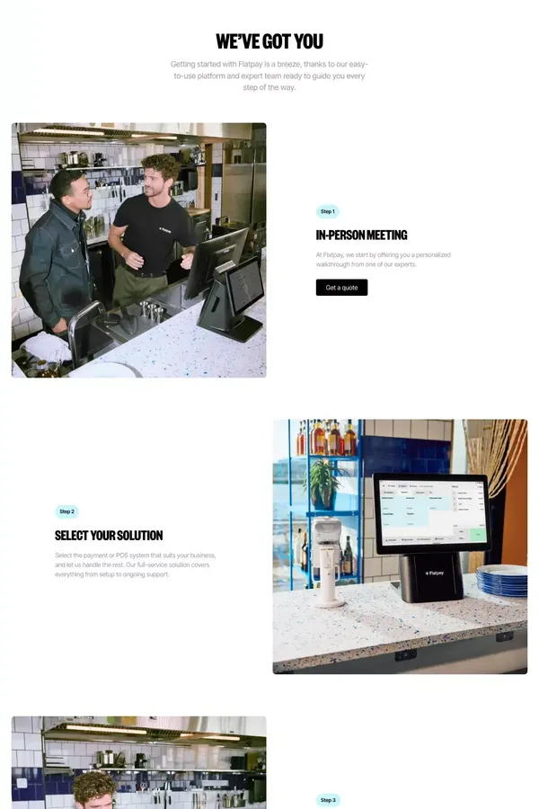 Flatpay: Affordable Payment Solutions | Unmatched Service - Landing design inspiration