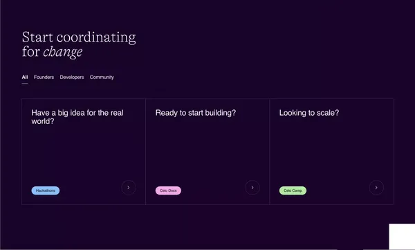 Celo - Landing design inspiration