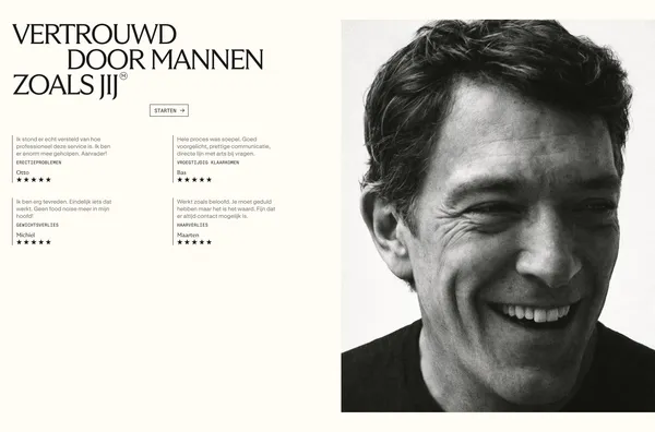 Menkind - Landing design inspiration