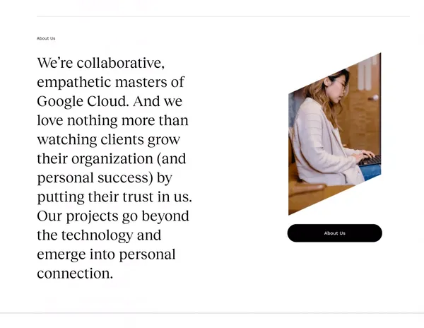 66degrees | Google Cloud Partner - Landing design inspiration