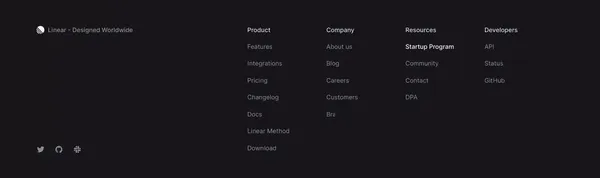 Linear for Startups – Linear - Landing design inspiration