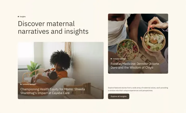 Research With Moms | Shape the future of motherhood - Landing design inspiration