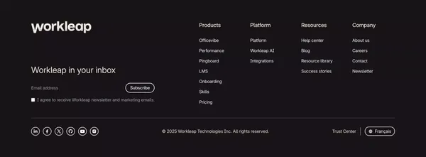 Workleap | Create impactful employee engagement - Landing design inspiration