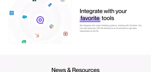 Aimiable | AI driven Customer Support Operating System - Landing design inspiration