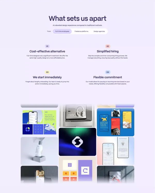 Ecto Design - Efficient subscription-based design service - Landing design inspiration
