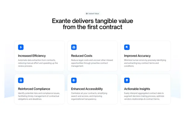 AI-Powered Contract Intelligence - Landing design inspiration