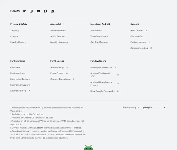 Android | Do More With Google on Android Phones & Devices - Landing design inspiration