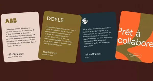 ventriloc - Nous transformons vos données en valeur - Landing design inspiration