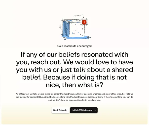 2586 Labs, Inc. - Landing design inspiration