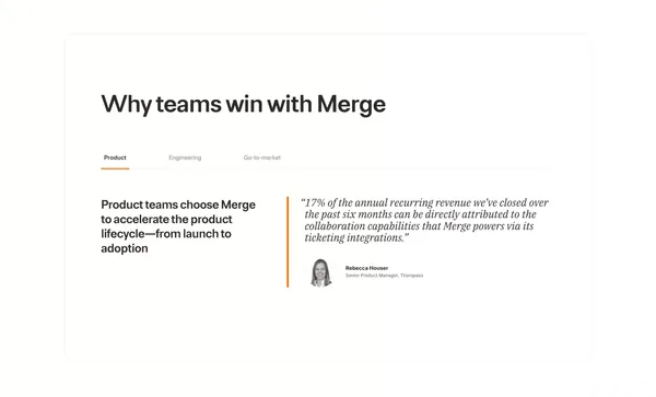 Merge - One Unified API for all HR, Payroll, Accounting, Ticketing, CRM, ATS, and File Storage Integrations. - Landing design inspiration