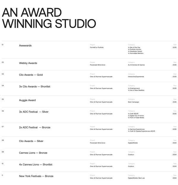 Form&Fun Studio - Portfolio design inspiration