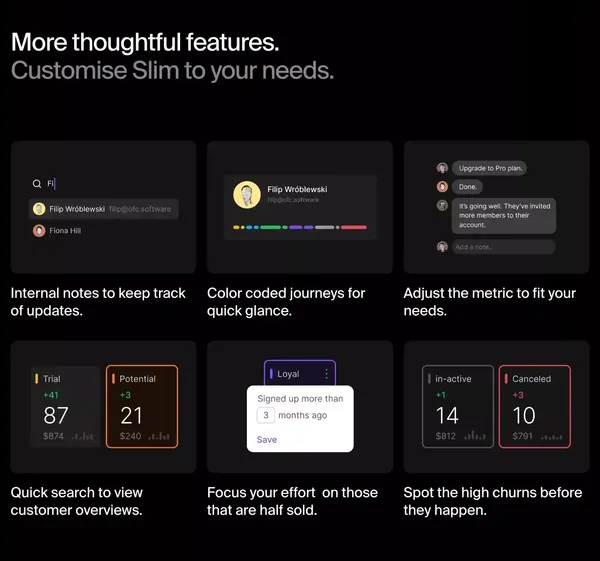 Slim — Real customer insights - Landing design inspiration