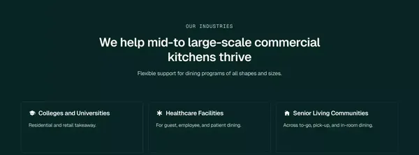 Foodservice Software for Culinary Savings - Landing design inspiration
