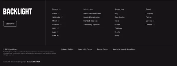 AI-powered software for managing and monetizing media - Landing design inspiration
