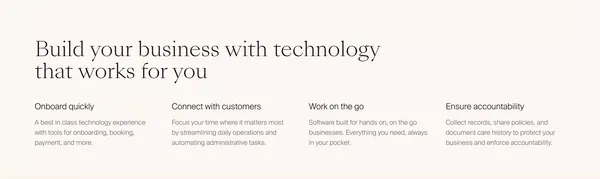 Critter - The best mobile software for pet care businesses - Landing design inspiration