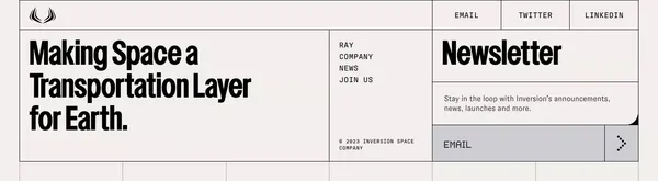 Inversion - Landing design inspiration