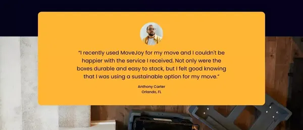 Movejoy | Rent Moving Boxes in Tampa & St. Pete and save money! - Landing design inspiration