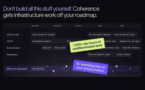 Coherence — The Heroku-like DX layer for your AWS - Landing design inspiration