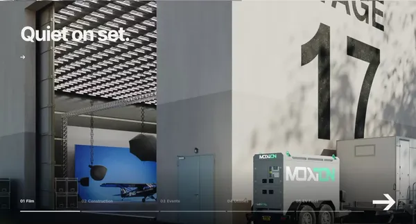 Moxion Power - Landing design inspiration