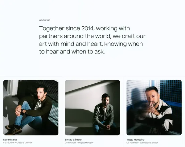 Unset Studio | Brands, Films and Websites - Landing design inspiration