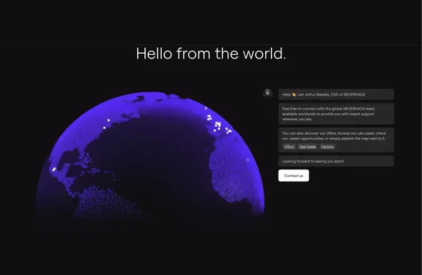 Advanced cybersecurity solutions - Landing design inspiration