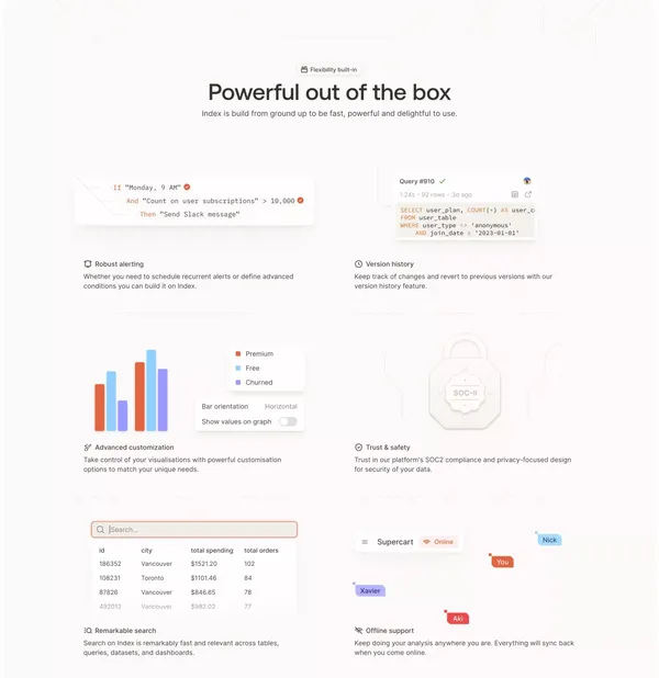 Index - Landing design inspiration