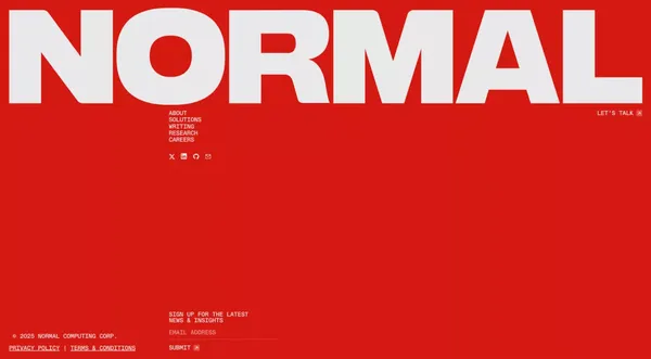 Normal Computing - Landing design inspiration