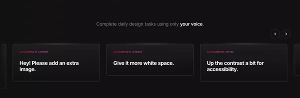 STUDIO AI | The new age design tool with WebDesignAI inside. - Landing design inspiration