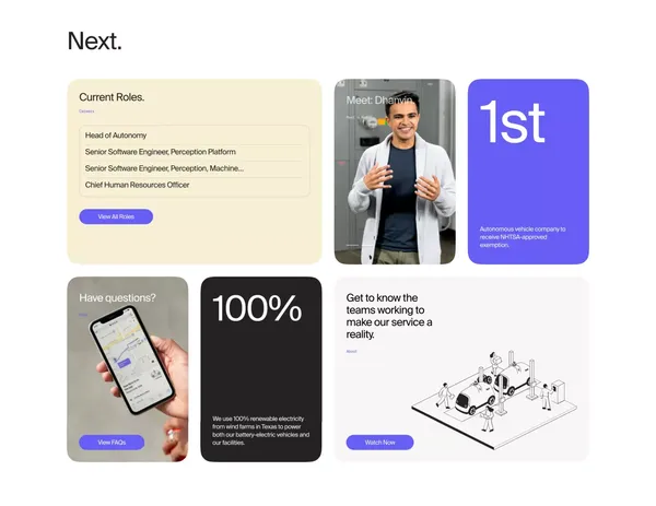 Nuro - On a mission to better everyday life through robotics. | Nuro - Landing design inspiration