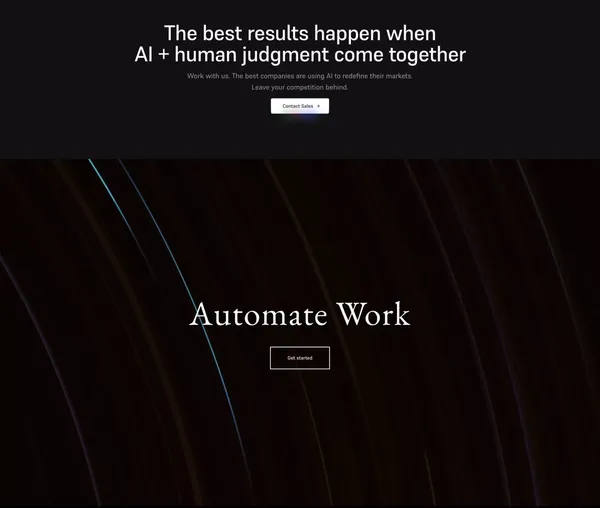 Applied Labs | Automate Work - Landing design inspiration