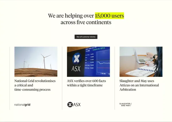 Fact-checking and verification software you can trust - Landing design inspiration