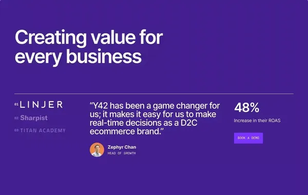 Y42 Pricing - Landing design inspiration