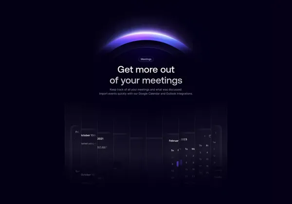 Reflect - Landing design inspiration