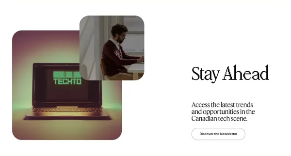 TechTO - Landing design inspiration