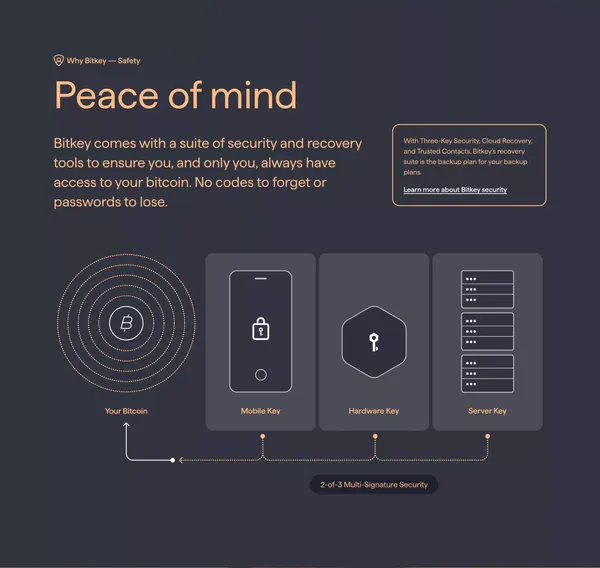 Bitkey: Self-custody bitcoin wallet - Landing design inspiration