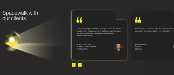 Adnaut | Your Navigator in the ad-tech universe. - Landing design inspiration