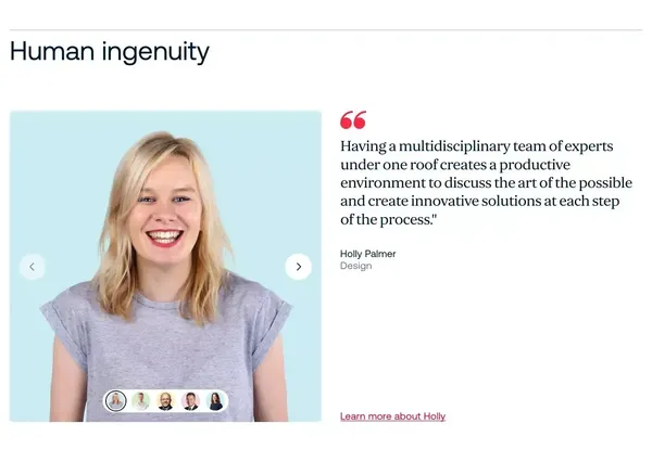 Bringing Ingenuity to Life. | PA Consulting - Landing design inspiration
