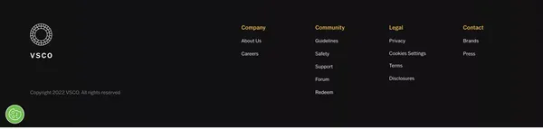 VSCO | Photo & Video Editing App & Sharing Platform - Landing design inspiration