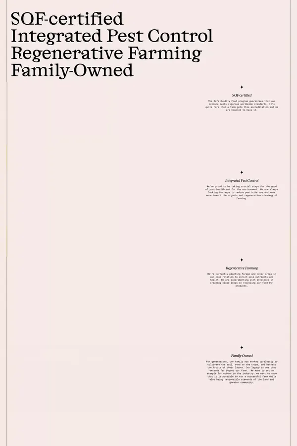 Sandy Shore Farms | Something bigger brings us together - Landing design inspiration