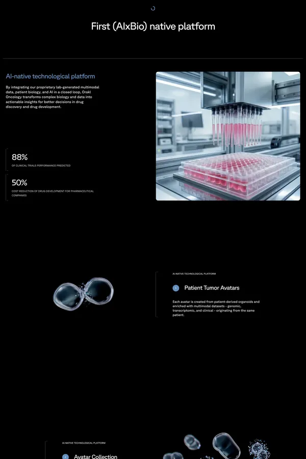 Orakl Oncology - Landing design inspiration