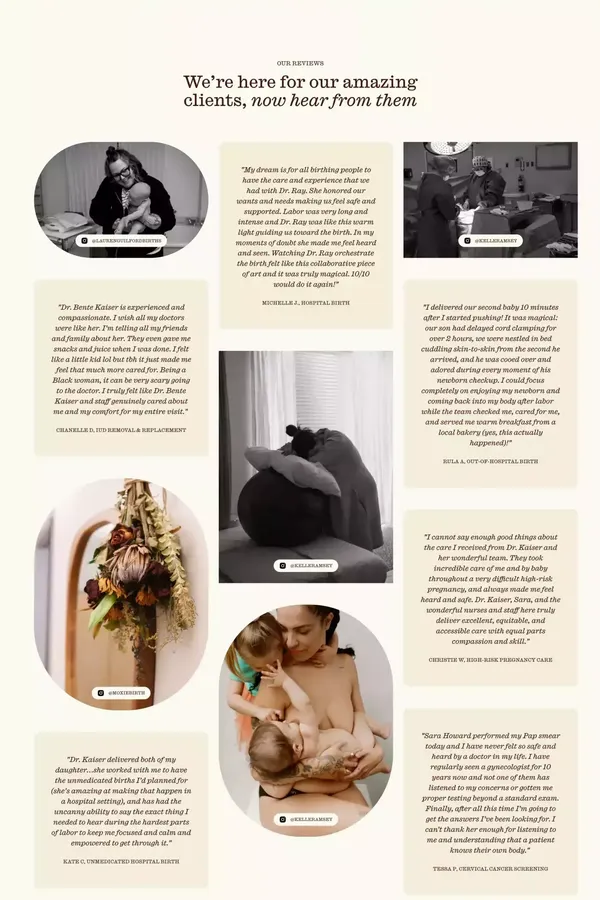 Empowering Women's Health & Maternity Care - Moxie - Landing design inspiration