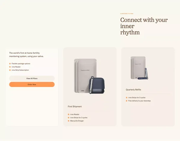 Inne - Landing design inspiration