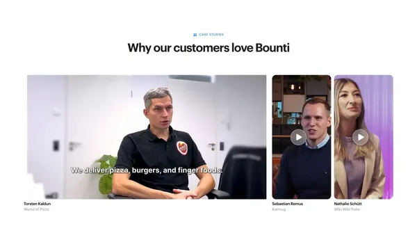 Bounti: Employee Training and Operations Platform - Landing design inspiration