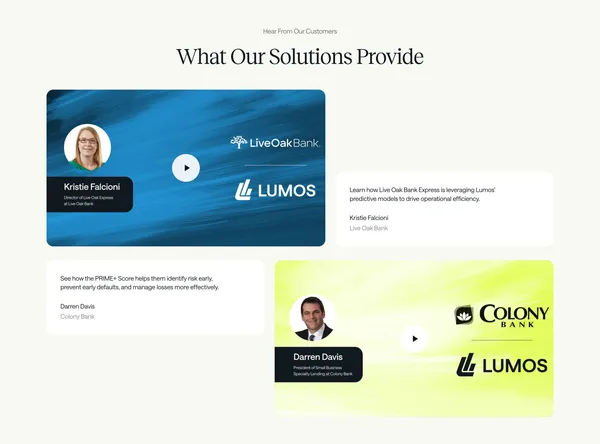 Lumos - Landing design inspiration