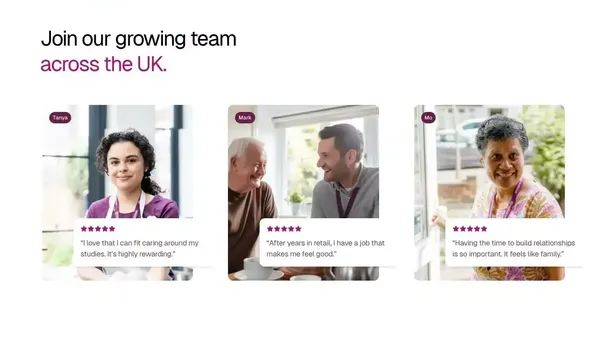 Home Instead Jobs - Apply Today - Landing design inspiration